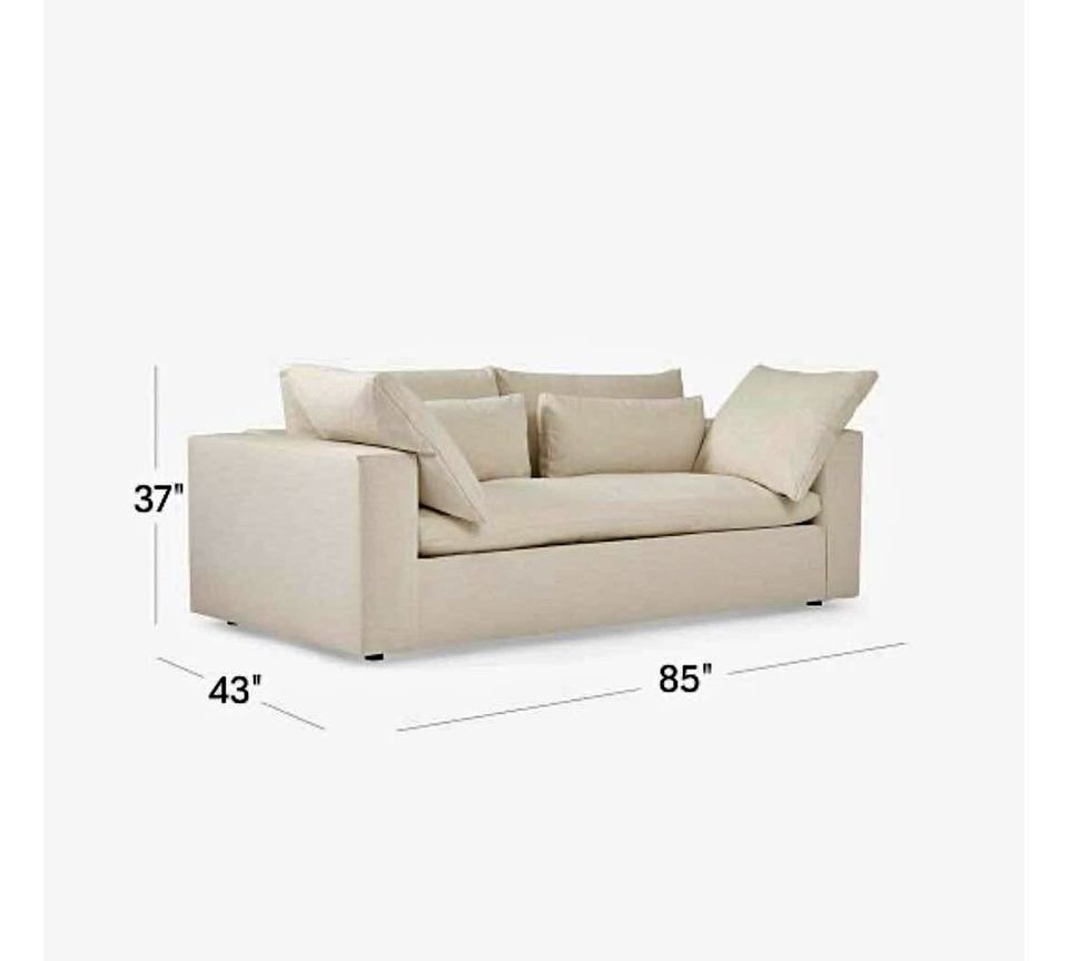 CB2 Buttery Tufted Leather Sofa - roomii™