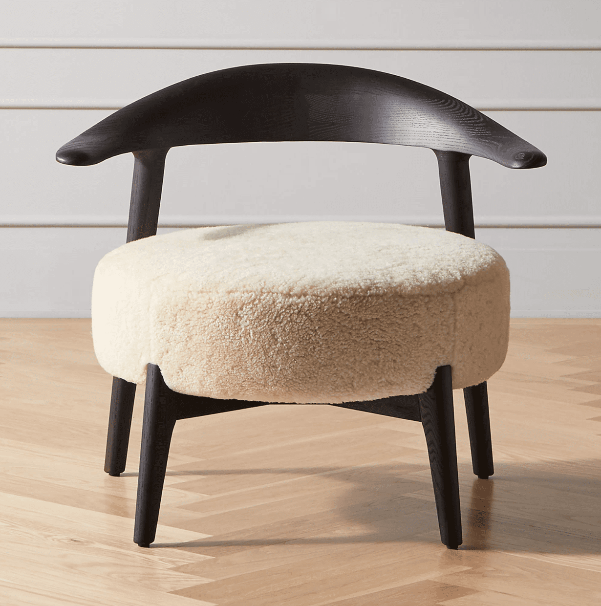 CB2 Matador Shearling Chair