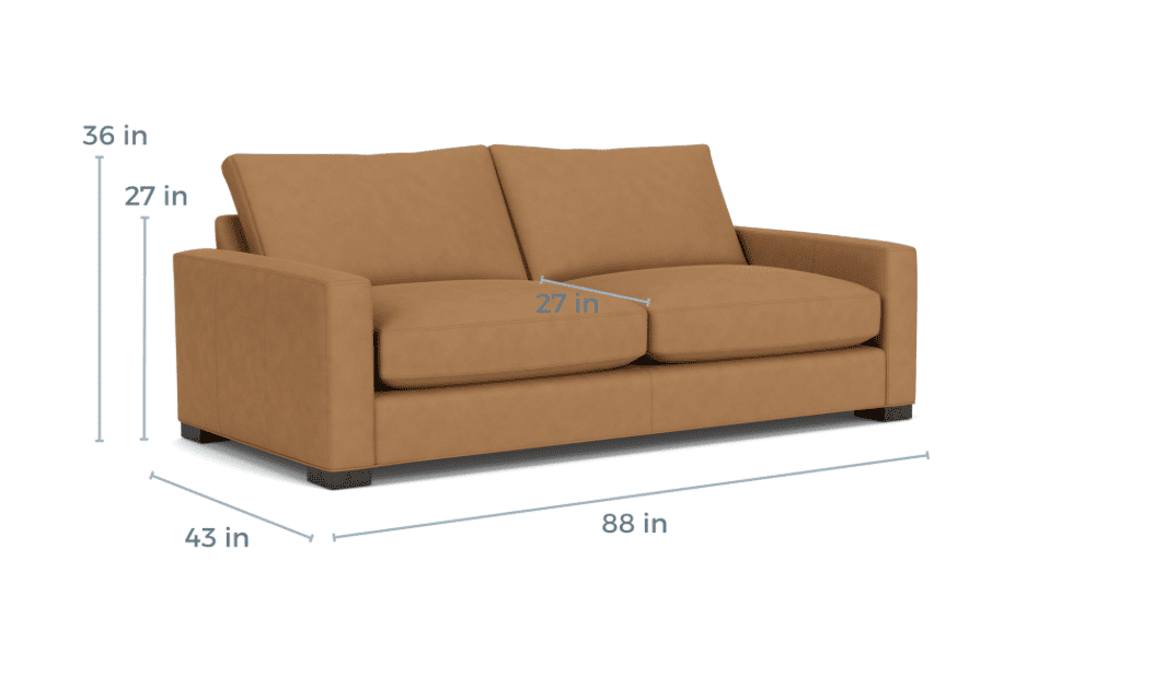Room & Board Leather Sofa 87