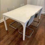 CB2 White Aqua Virgo Dining Table