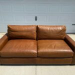 Restoration Hardware Maxwell Leather Sofa