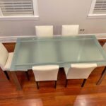 Room & Board Dinning Table & Leather Chairs