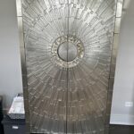 Sunburst Pattern Metallic Cabinet