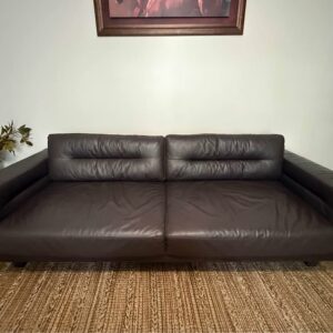 Restoration Hardware Durrell Leather Sofa