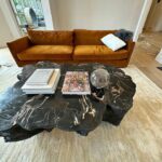 CB2 Velvet Sofa