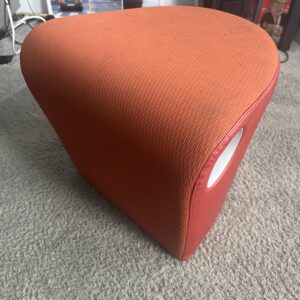 Allsteel/scouch Orange Modern Upholstered Ottoman